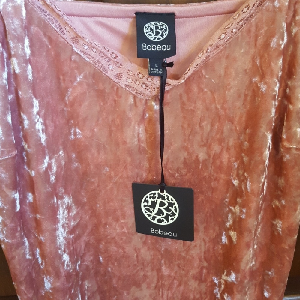 Brand new Bobeau velvety pink dress - Picture 2 of 7